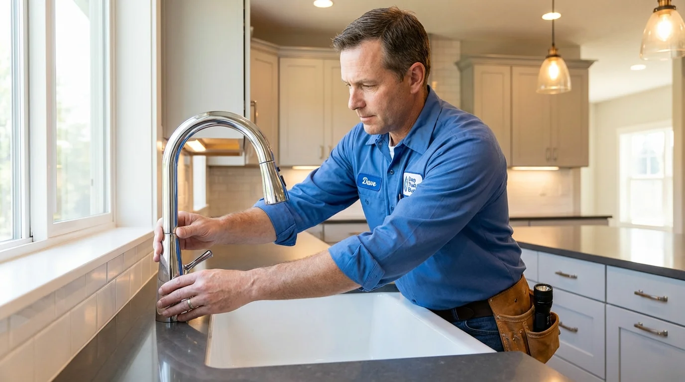 Kitchen faucet installation by Johns Plumbing LLC in Canoga Park